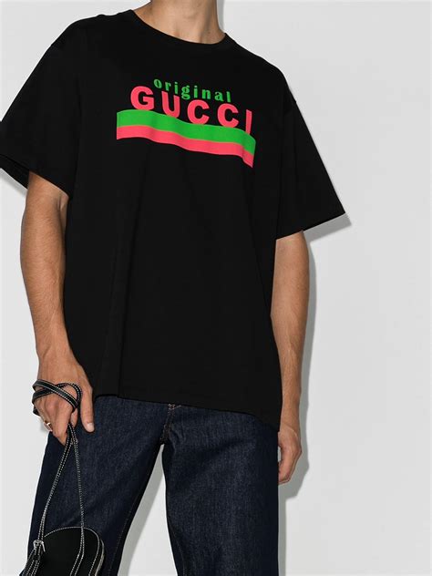 gucci t shirt logo prezzo|gucci graphic t shirt.